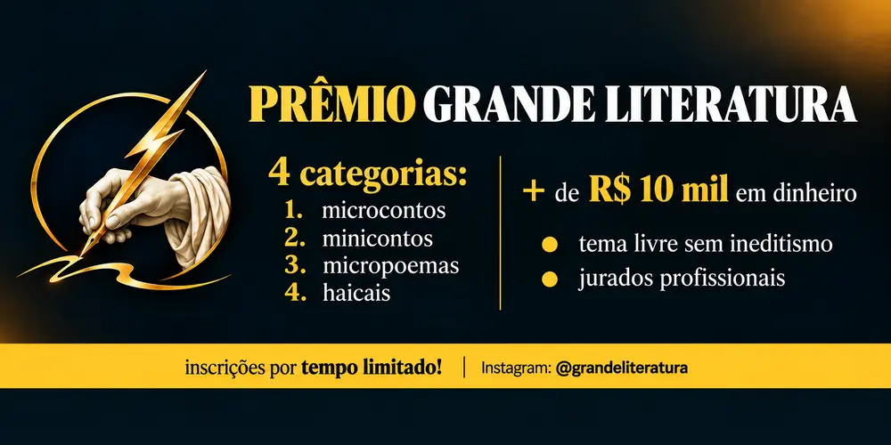 Concurso de microcontos, minicontos, micropoemas e haicais com pr�mio em dinheiro