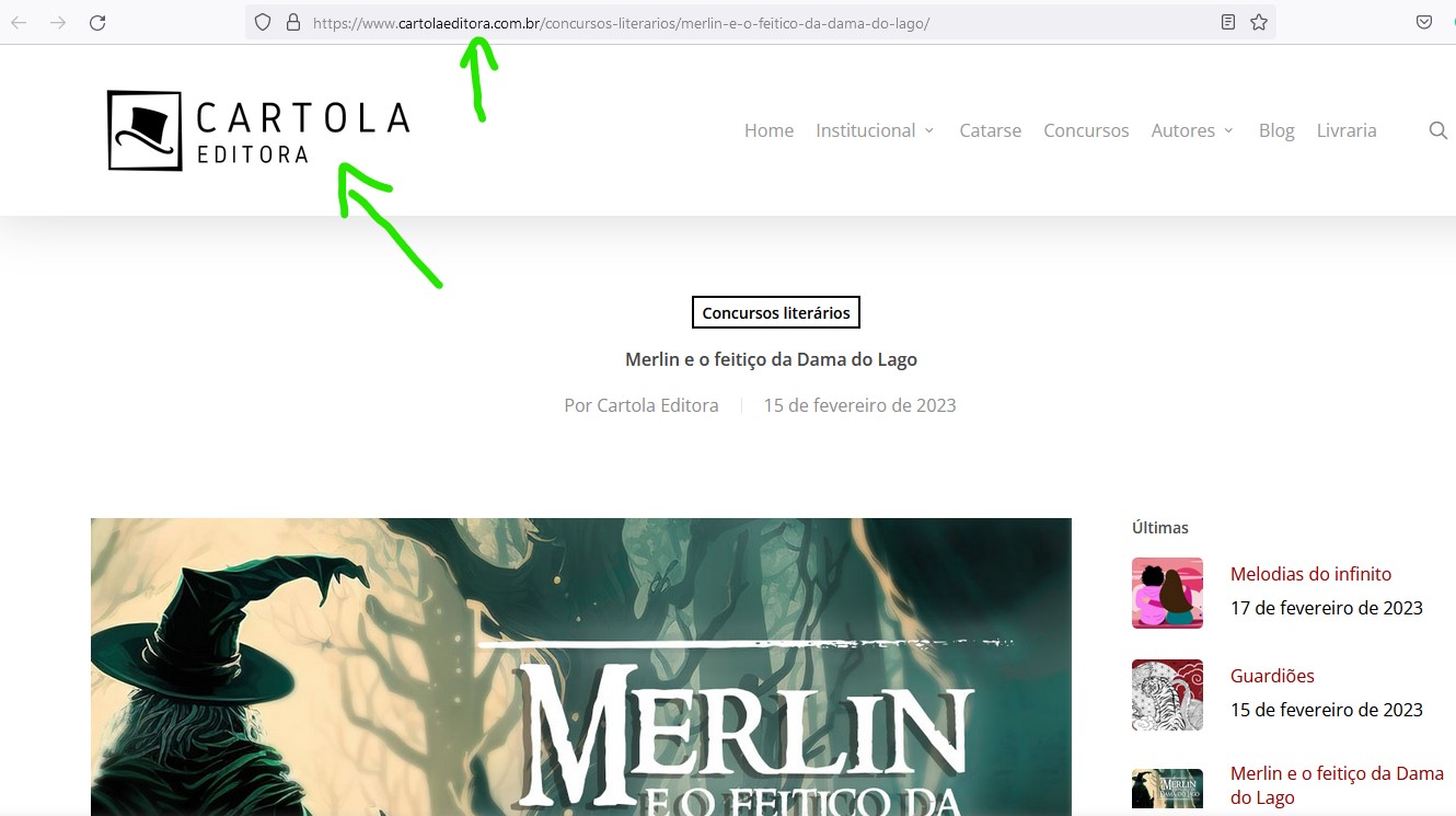 Chamada para publicação de histórias de fantasia em livro da Editora Cartola